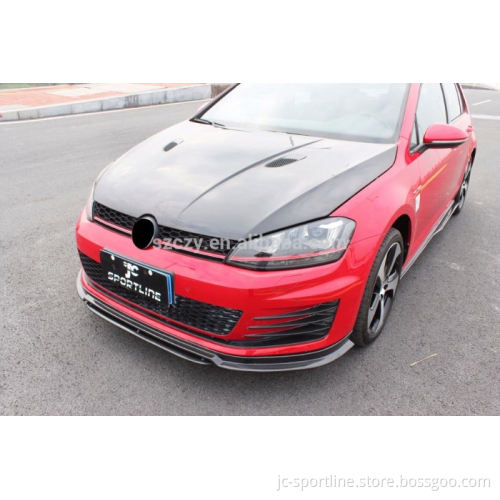 MK7 Carbon Fiber Front Bumper Lip for VW Golf 7 GTI/R Sport 14UP